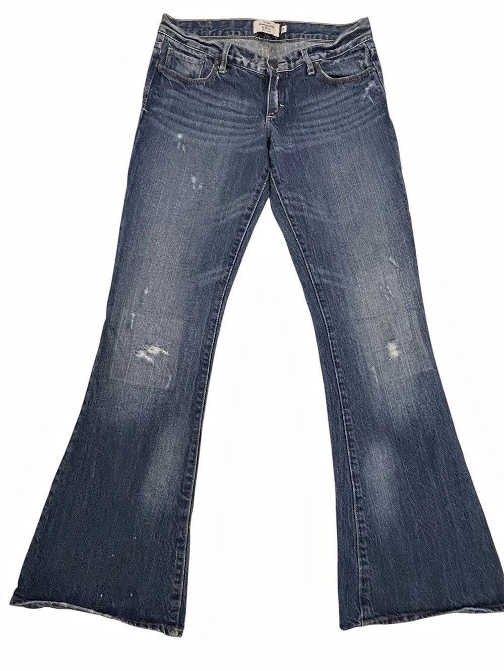 Abercrombie & Fitch 2R Y2K Distressed Low Rise Flare Jeans